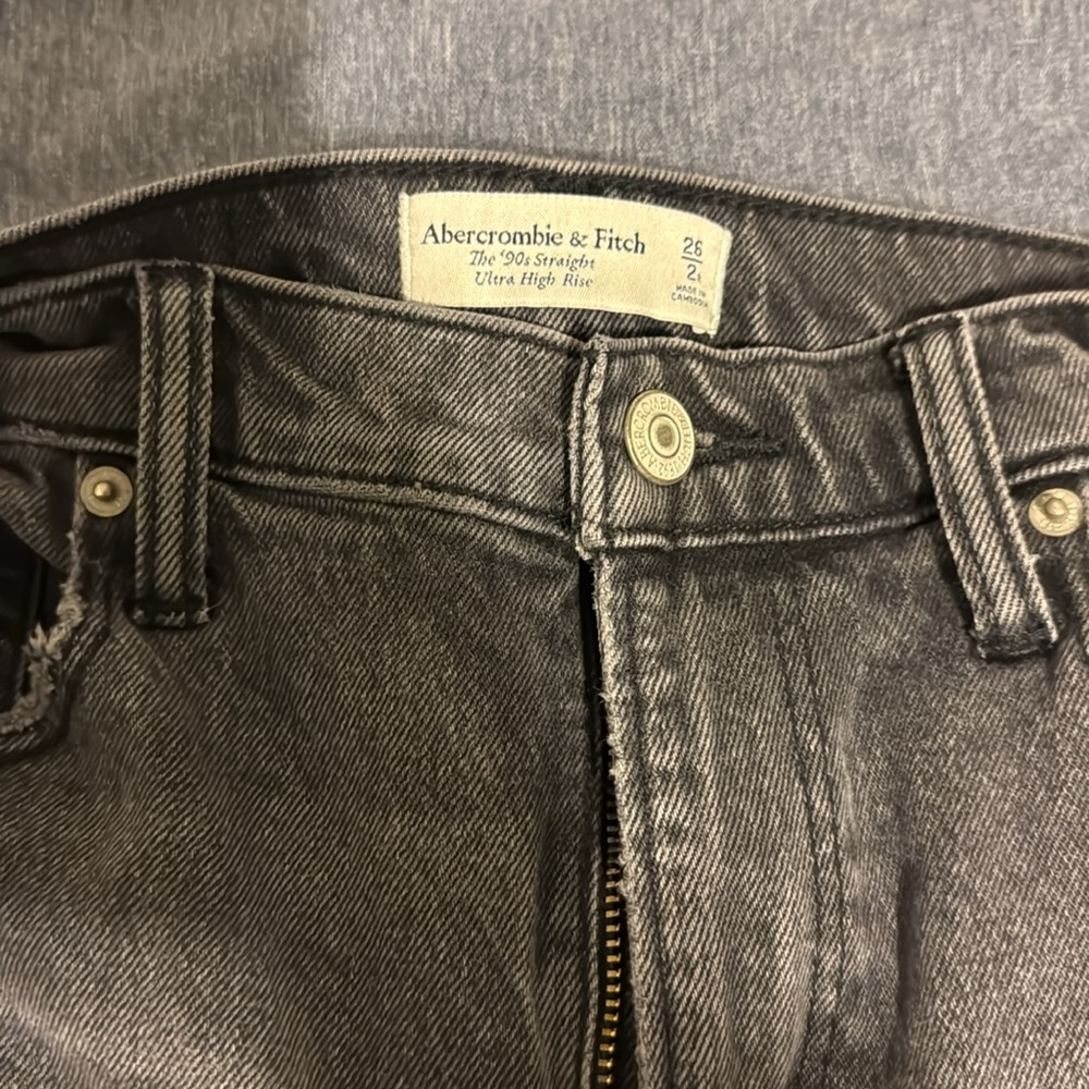 Abercrombie & Fitch Gray Women Jeans - Picture 2 of 5